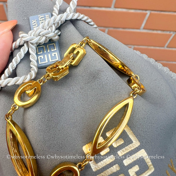 Vintage Givenchy 24KGP Bracelet