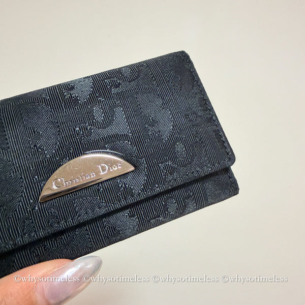 Vintage Dior Trotter Key Case - Black