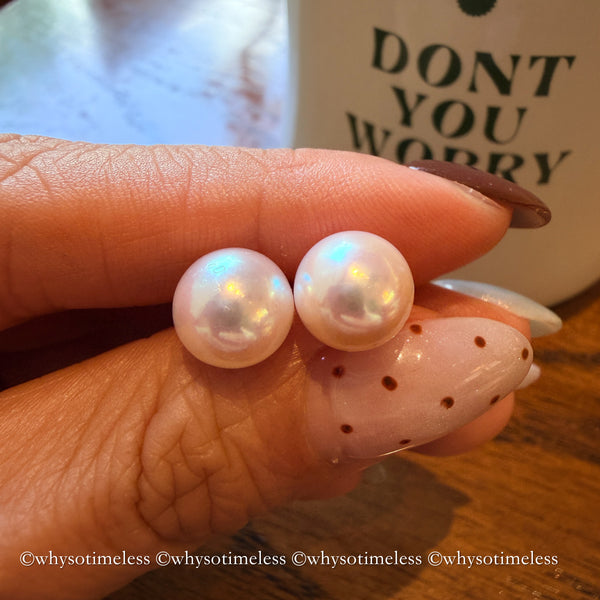 6/9mm Double Akoya 18KYG Earrings