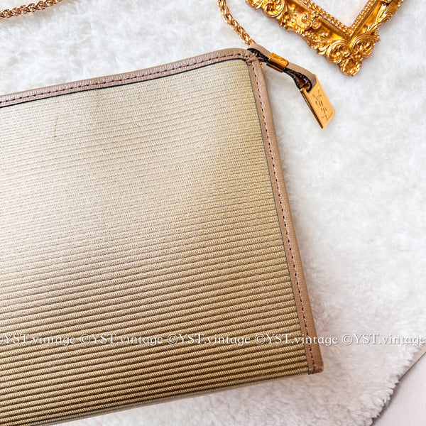 Vintage YSL Clutch 002 - Beige