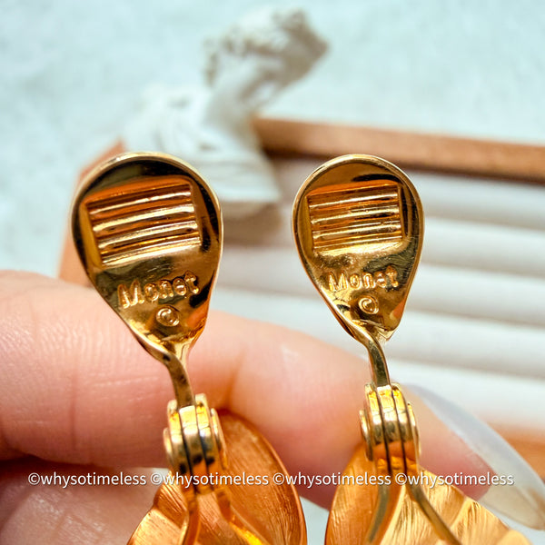 Vintage Monet 1980’s Angel Wings Ear Clips