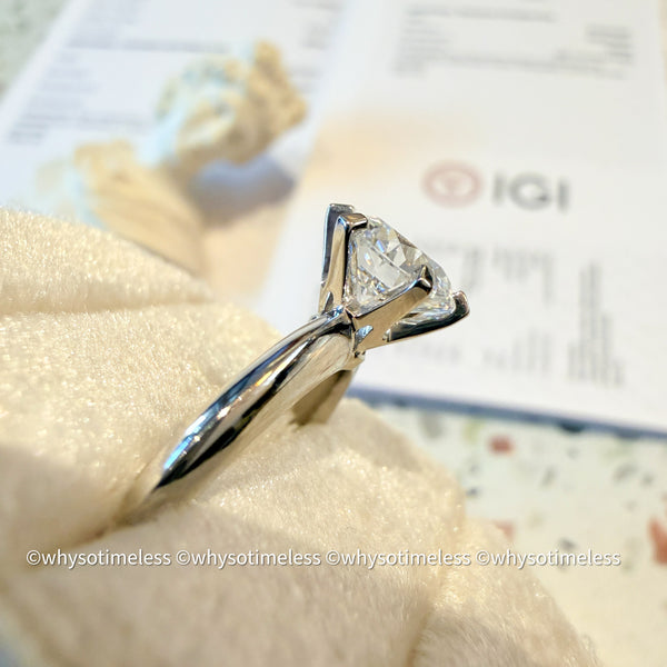 【Pre-order】1.50ct Round Cut Lab Grown Diamond 10KWG Ring