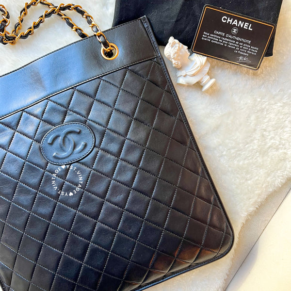 Vintage Chanel 2-Way Bag - Black 005