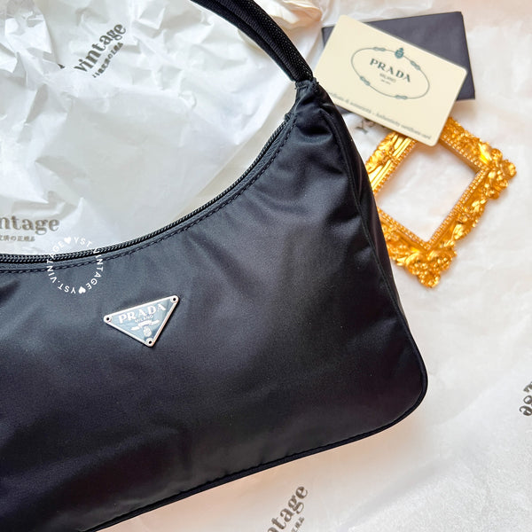 Vintage Prada Hobo Bag - Black 006