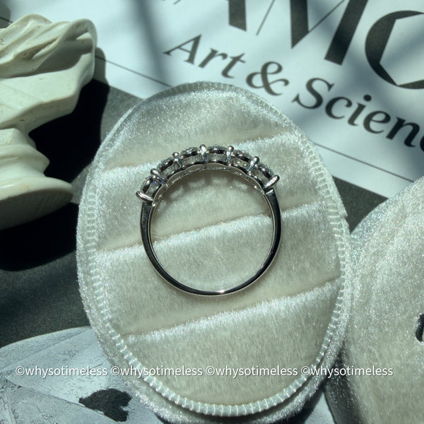 【Pre-order】Oval Lab Grown Diamond 10K Half Eternity Ring 0.30ct@