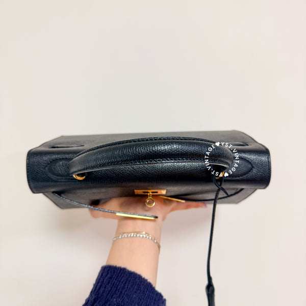 Vintage High-Class Kelly28 Bag - Black