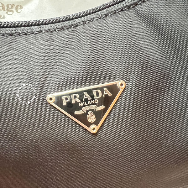 Vintage Prada Hobo Bag - Black 006