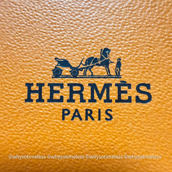 Pre-owned 2023's Hermès Calvi Card Holder - Ébène