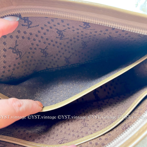 Vintage YSL Clutch 002 - Beige