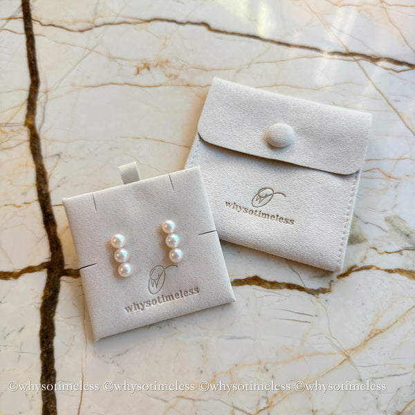 6-6.5mm Triple Akoya 18KYG Earrings