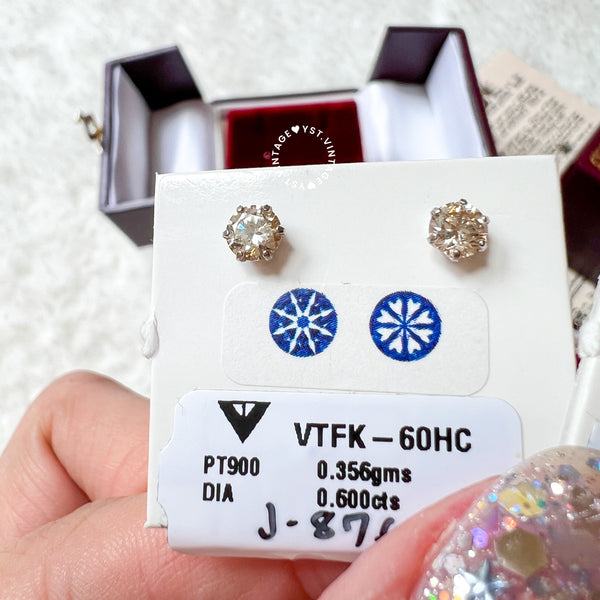 【pre-order】Japanese Diamond 0.2ct/ 0.3ct Earrings with cert