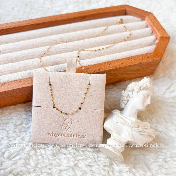 Japanese 10K/18KYG Necklace - Marie / Joséphine