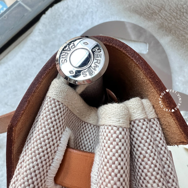Vintage Hermès 2003 Herbag Ado Backpack PM - Beige