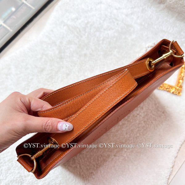 【Auction 7 April】Vintage High-Class Videpoches Bag - Golden Brown