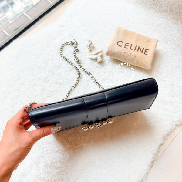 Vintage CELINE Planet Clutch - Black