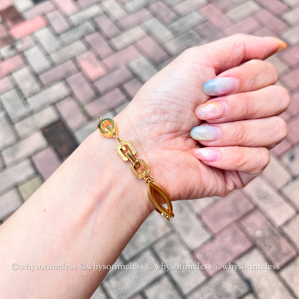 Vintage Givenchy 24KGP Bracelet
