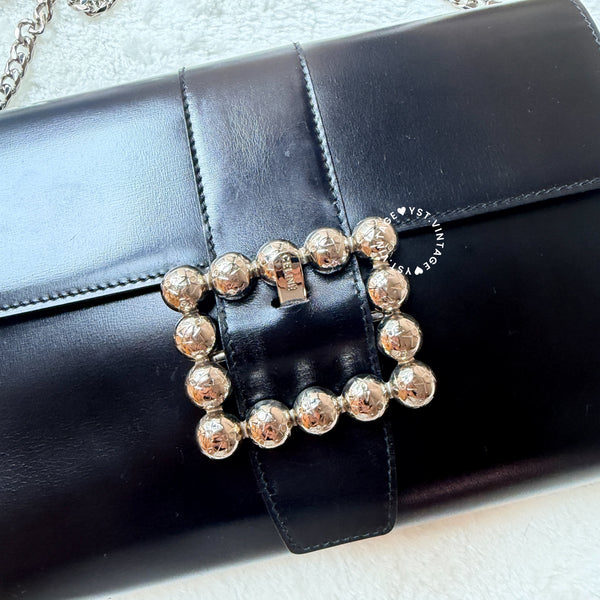 Vintage CELINE Planet Clutch - Black