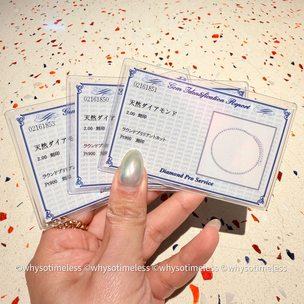 【Pre-order】1.0ct/ 2.0ct Natural Diamond Tennis Bracelet - 18KYG/ PT