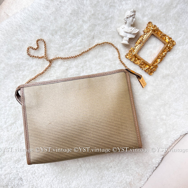 Vintage YSL Clutch 002 - Beige