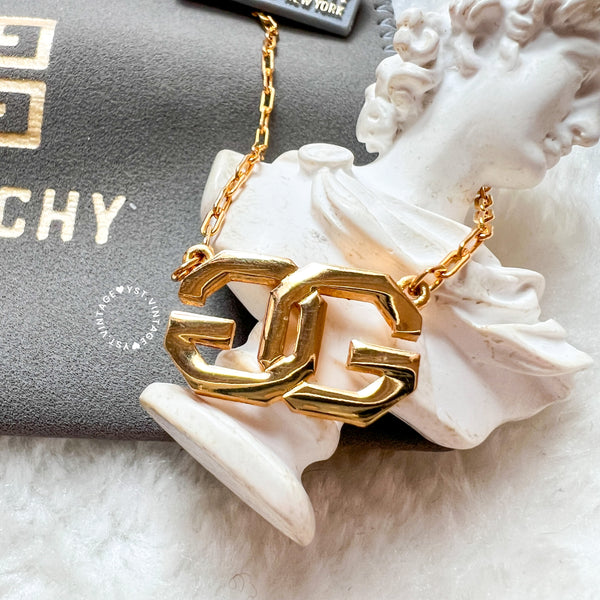 Vintage Givenchy Gold-Finish Metal Necklace