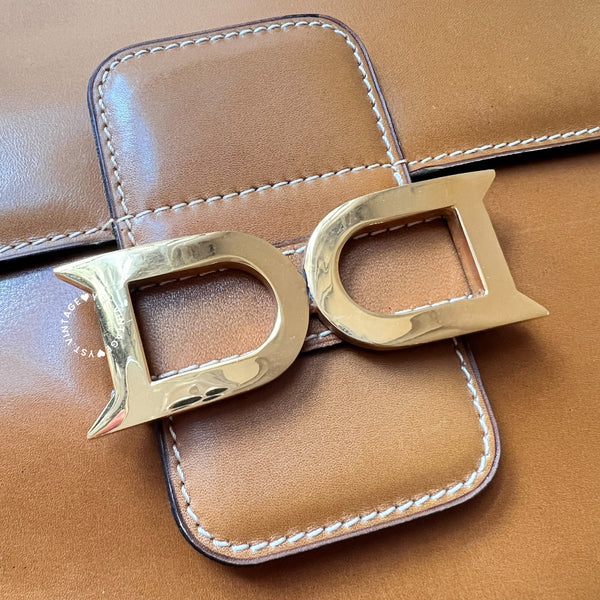 Vintage Delvaux Box Bag - Caramel