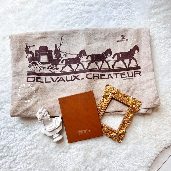 Vintage Delvaux Box Bag - Caramel