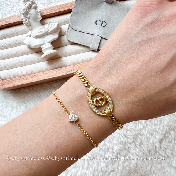 /pre-order/ Mon Cœur Lab Grown Diamond 18KYG Cuban Link Bracelet