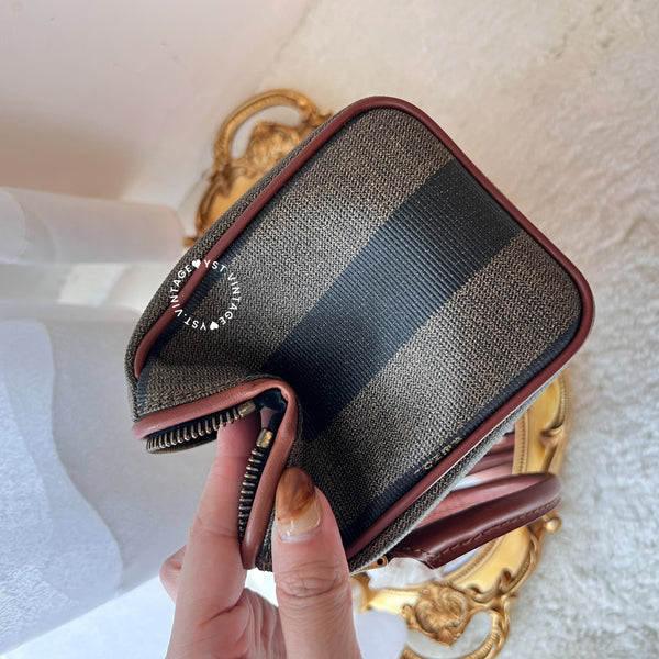 Vintage Fendi Pequin Stripe Mini Boston