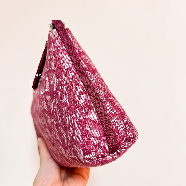 Vintage Dior Trotter Hobo - Burgundy