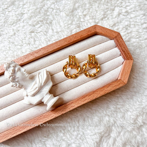 Vintage Givenchy Twist 24KGP Ear Clips