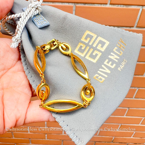 Vintage Givenchy 24KGP Bracelet