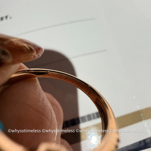 Natural Padparadscha Diamond 18KRG Ring