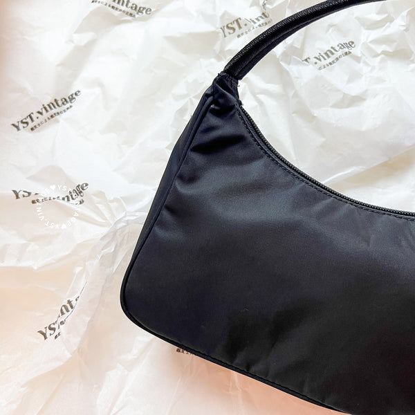 Vintage Prada Hobo Bag - Black 006