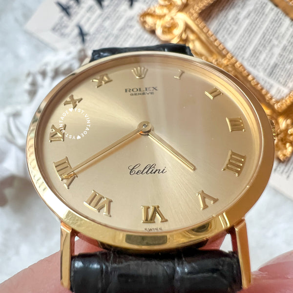 Vintage Rolex Cellini 18KYG Watch