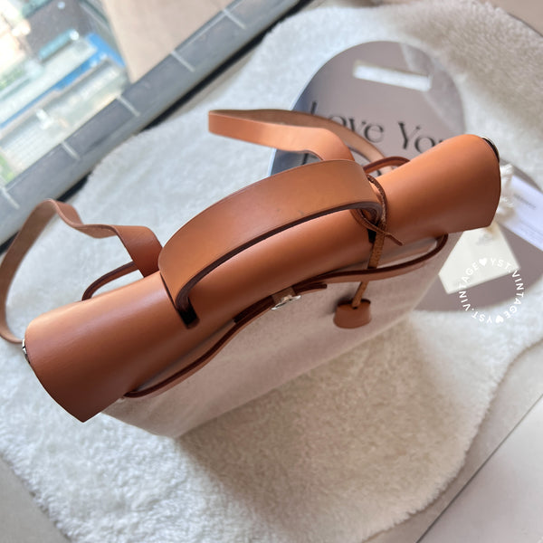 Vintage Hermès 2003 Herbag Ado Backpack PM - Beige