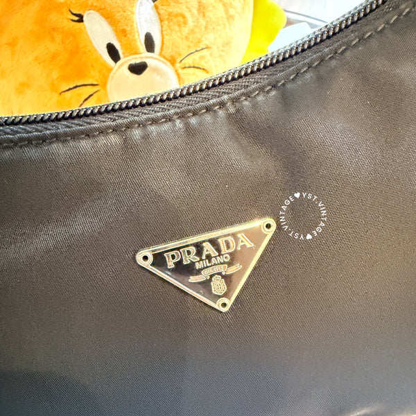 Vintage Prada Hobo Bag - Black 007