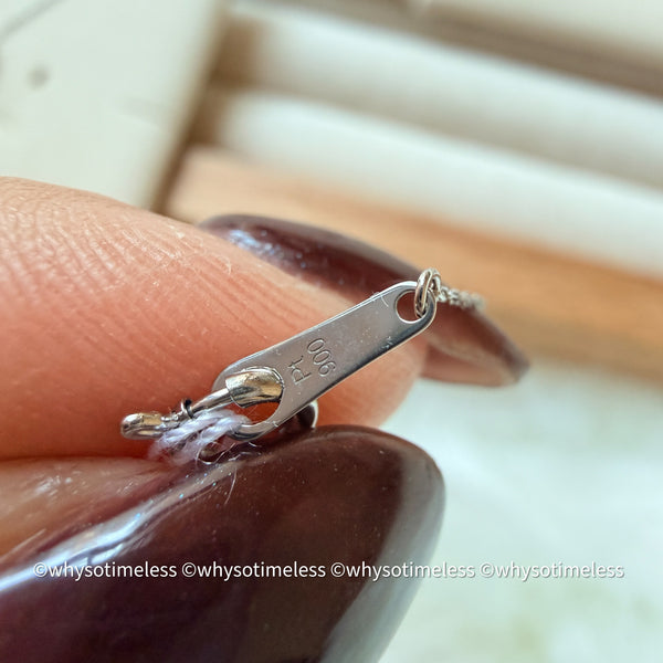 【Pre-order】0.30ct Natural Diamond Snowflake PT Necklace