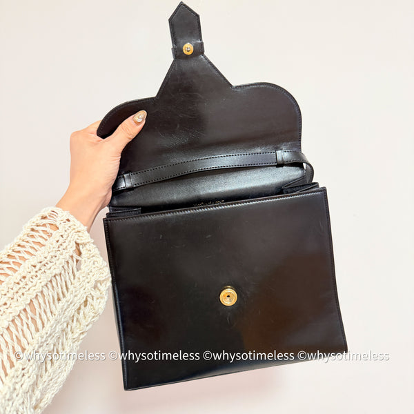 Vintage YSL Y-Kelly Bag - Black