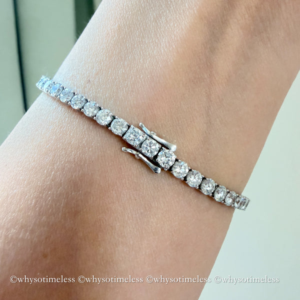【Pre-order】Lab Grown Diamond 10KWG Tennis Bracelet (14-18cm)
