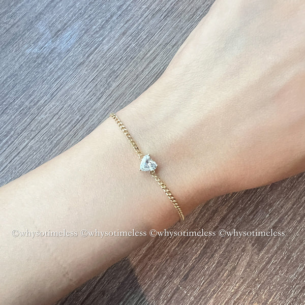 /pre-order/ Mon Cœur Lab Grown Diamond 18KYG Cuban Link Bracelet