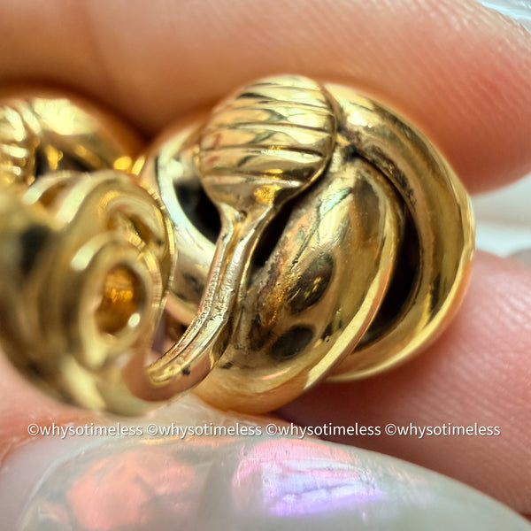 Vintage Monet 1980’s Trinity Ear Clips