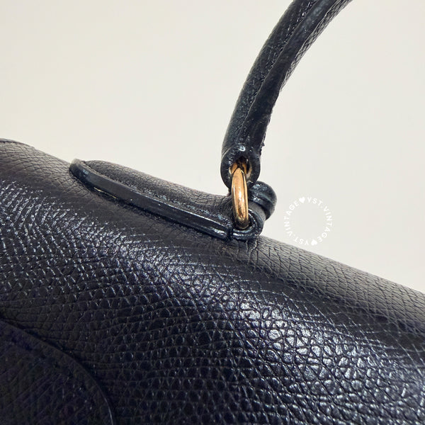 Vintage High-Class Kelly28 Bag - Black