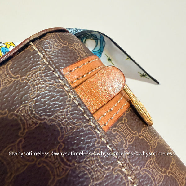 Vintage CELINE Macadam Vanity Bag 039 - Brown