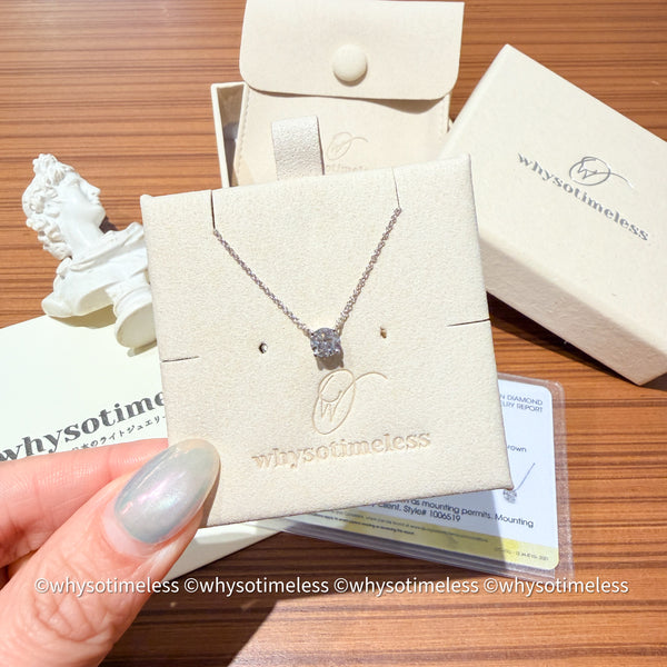 0.50ct Lab Grown Diamond 10K Round Brilliant Cut Necklace