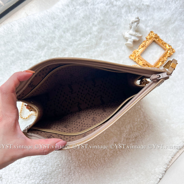 Vintage YSL Clutch 002 - Beige
