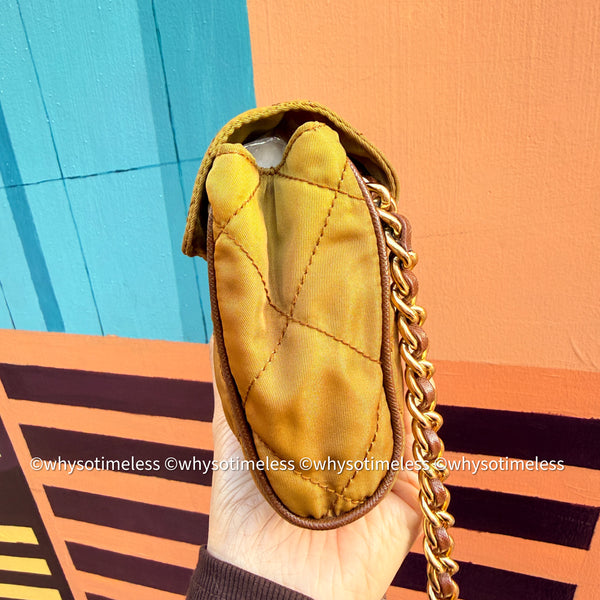 Vintage Prada Mini 2-way Belt Bag - Ginkgo Leaf Brown