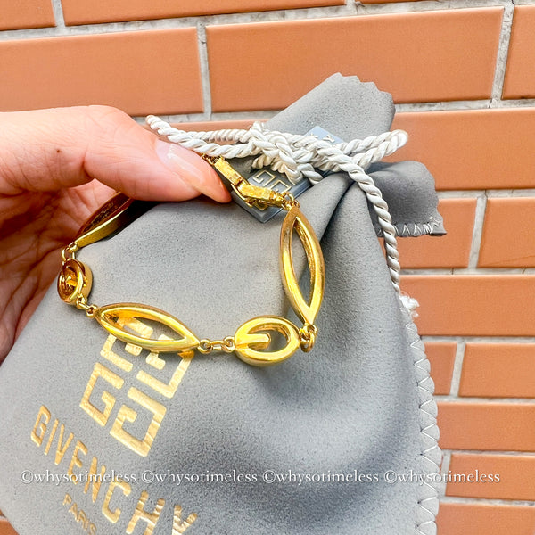 Vintage Givenchy 24KGP Bracelet