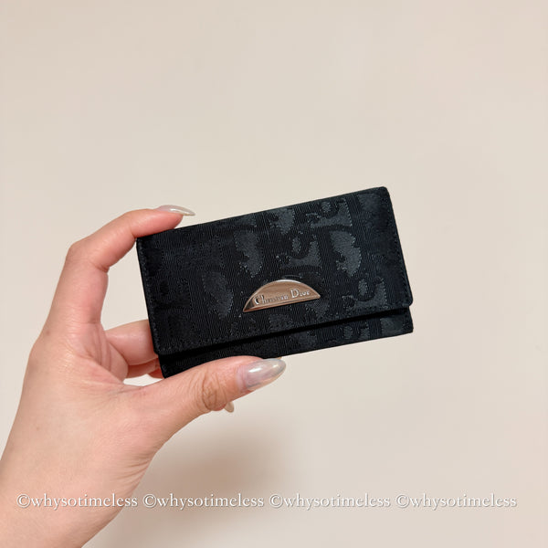 Vintage Dior Trotter Key Case - Black