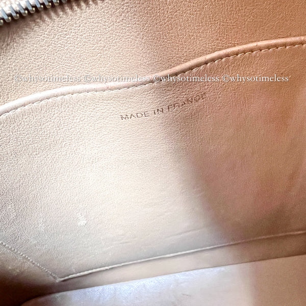 【May 1 Auction】 Vintage Chanel Caviar Medallion Hilton Tote - Dark Beige