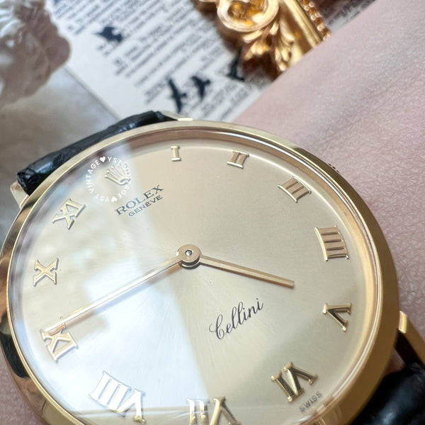 Vintage Rolex Cellini 18KYG Watch